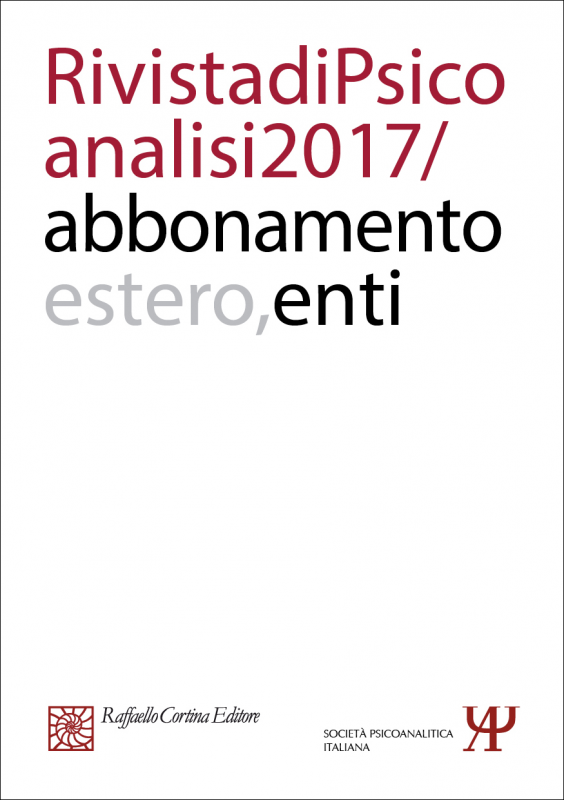 Annual subscription Rivista di psicoanalisi 2017 - Institutional, Rest of the World