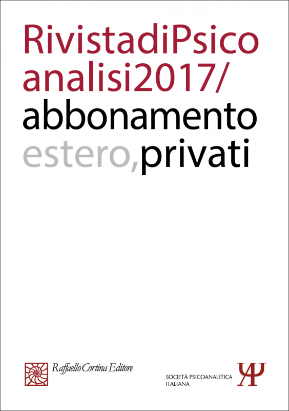 Annual subscription Rivista di psicoanalisi 2017 - Individuals, Rest of the World