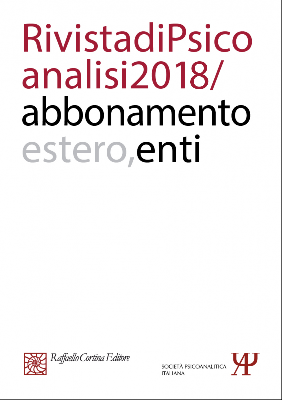 Annual subscription Rivista di psicoanalisi 2018 - Institutional, Rest of the World