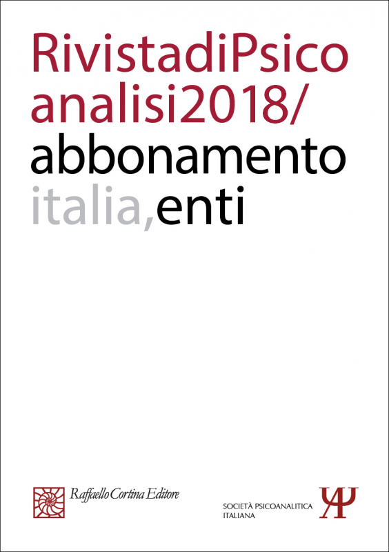 Abbonamento Rivista di psicoanalisi 2018 - 
Enti Italia