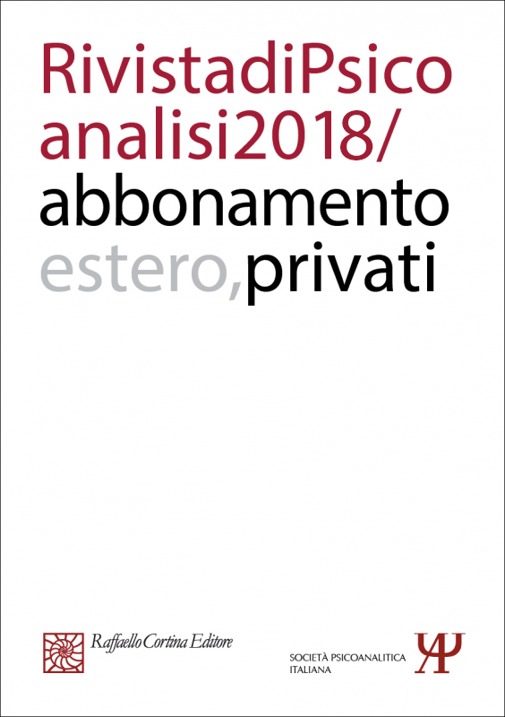 Annual subscription Rivista di psicoanalisi 2018 -
Individuals, Rest of the World