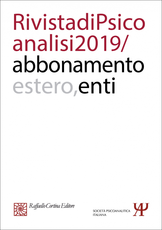 Annual subscription Rivista di psicoanalisi 2019 - Institutional, Rest of the World