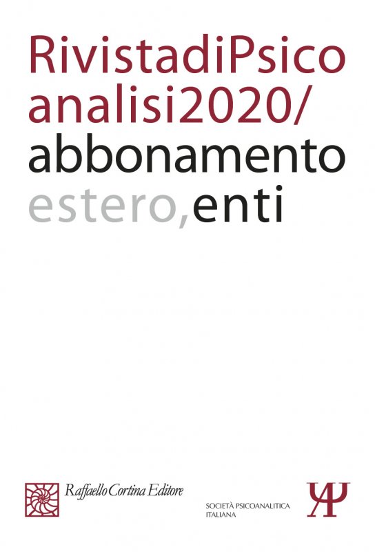 Annual subscription Rivista di psicoanalisi 2020 - Institutional, Rest of the World