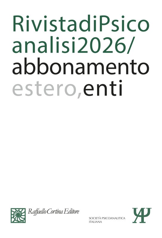 Annual subscription Rivista di psicoanalisi 2026 - Institutional, Rest of the World