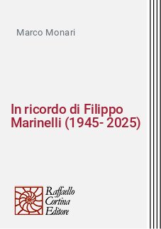 In ricordo di Filippo Marinelli (1945-2025)
