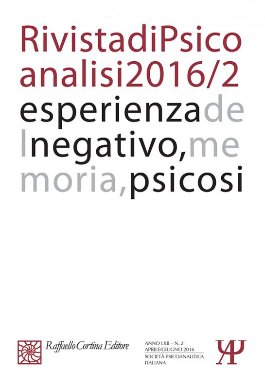 Rivista di Psicoanalisi 2016/2
