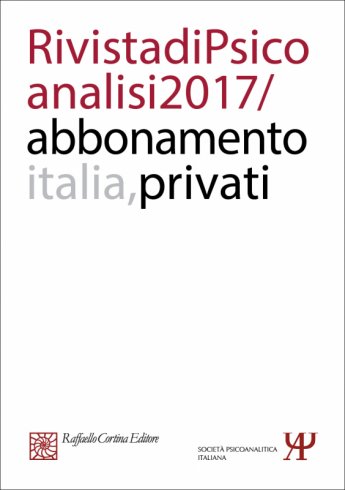 Abbonamento Rivista di psicoanalisi 2017 -
Privati Italia