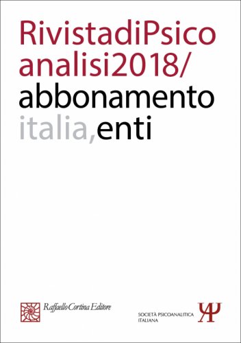 Abbonamento Rivista di psicoanalisi 2018 - 
Enti Italia