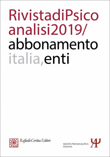 Abbonamento Rivista di psicoanalisi 2019 - Enti Italia