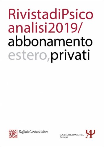 Annual subscription Rivista di psicoanalisi 2019
Individuals, Rest of the World