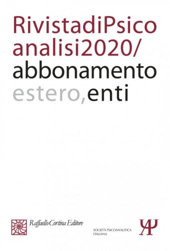 Annual subscription Rivista di psicoanalisi 2020 - Institutional, Rest of the World