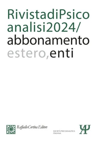 Annual subscription Rivista di psicoanalisi 2024 - Institutional, Rest of the World