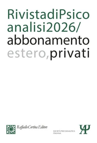 Annual subscription Rivista di psicoanalisi 2026 - Individuals, Rest of the World