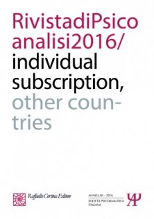 Rivista di psicoanalisi 2016 - Individual subscription - Other countries