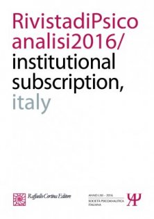 Rivista di psicoanalisi 2016 - Institutional subscription - Italy