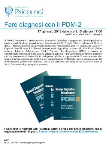 Convegno Fare diagnosi con il PDM-2 