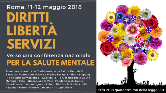 Diritti Libertà Servizi. Verso una conferenza nazionale per la salute mentale