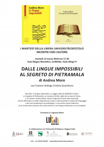 Andrea Moro a Reggio Emilia