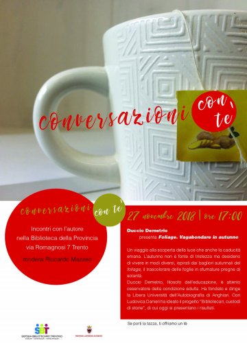 Duccio Demetrio: i prossimi appuntamenti