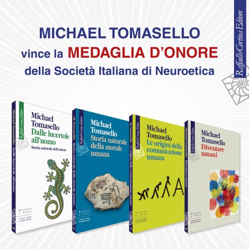 Michael Tomasello vince la Medaglia d'Onore della Società Italiana di Neuroetica