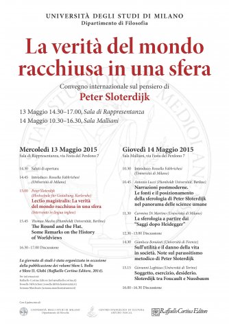 Peter Sloterdijk: lectio magistralis all'Università degli studi di Milano